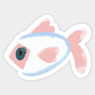 Abstract funny fish Sticker